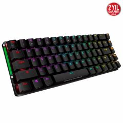 ASUS ROG FALCHION ACE % 65 KOMPAKT ROG NX MEKANİK SWITCH PBT TUŞLAR INTERAKTIF DOKUNMATİK PANEL DUAL TYPE-C PORT KABLOLU OYUNCU KALVYESİ