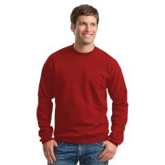 2 İplik Sweatshirt - Kol Ribanalı Kırmızı