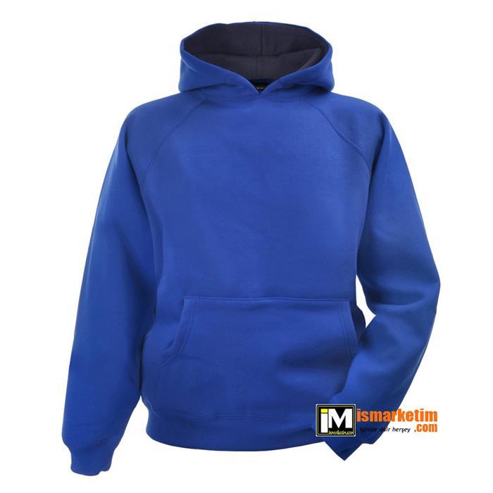 Kapşonlu 3 İplik Kalın Sweatshirt KS17