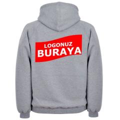 Kapşonlu 3 İplik Kalın Sweatshirt KS09