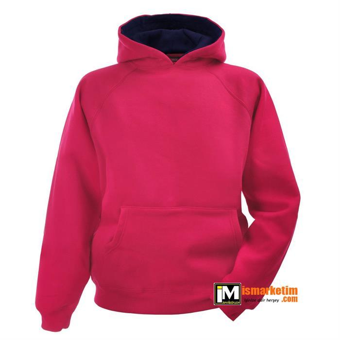 Kapşonlu 3 İplik Kalın Sweatshirt KS06