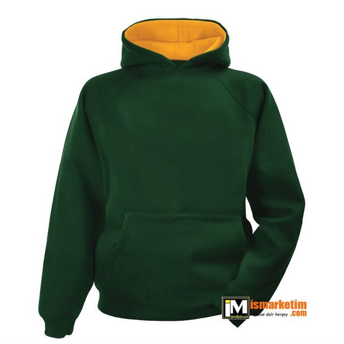 Kapşonlu 3 İplik Kalın Sweatshirt KS01