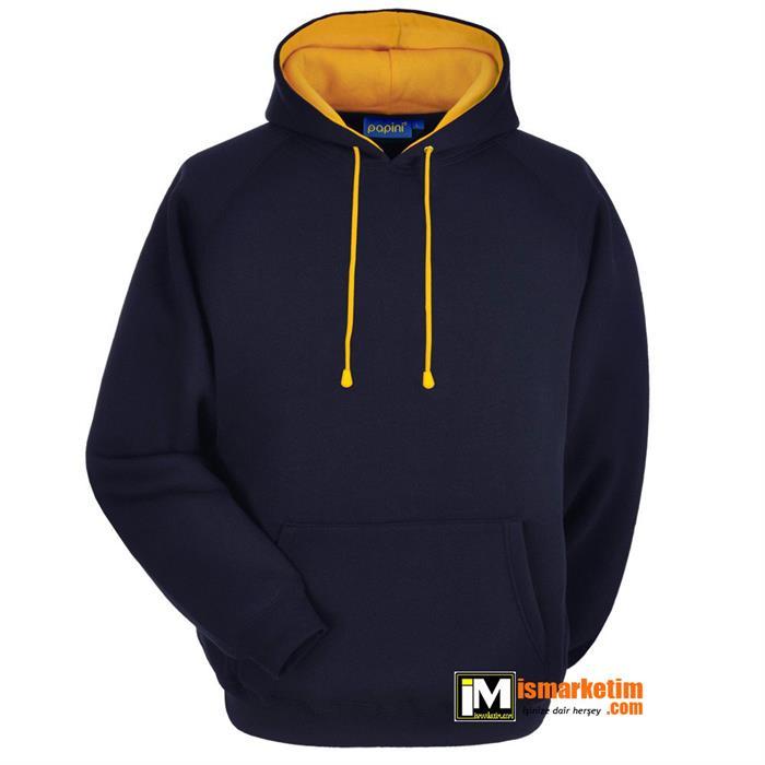 Kapşonlu 3 İplik Kalın Sweatshirt KP18