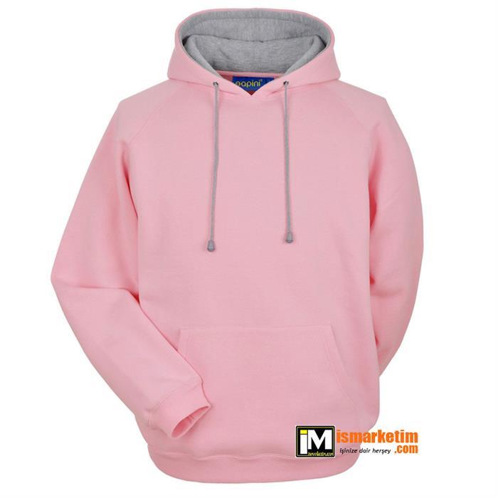 Kapşonlu 3 İplik Kalın Sweatshirt KP08