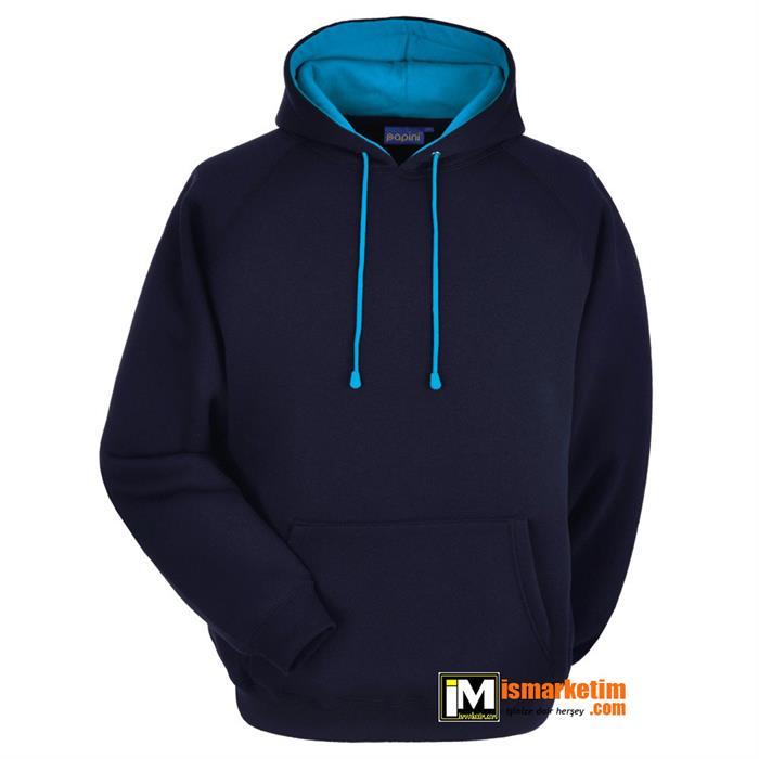 Kapşonlu 3 İplik Kalın Sweatshirt KP05