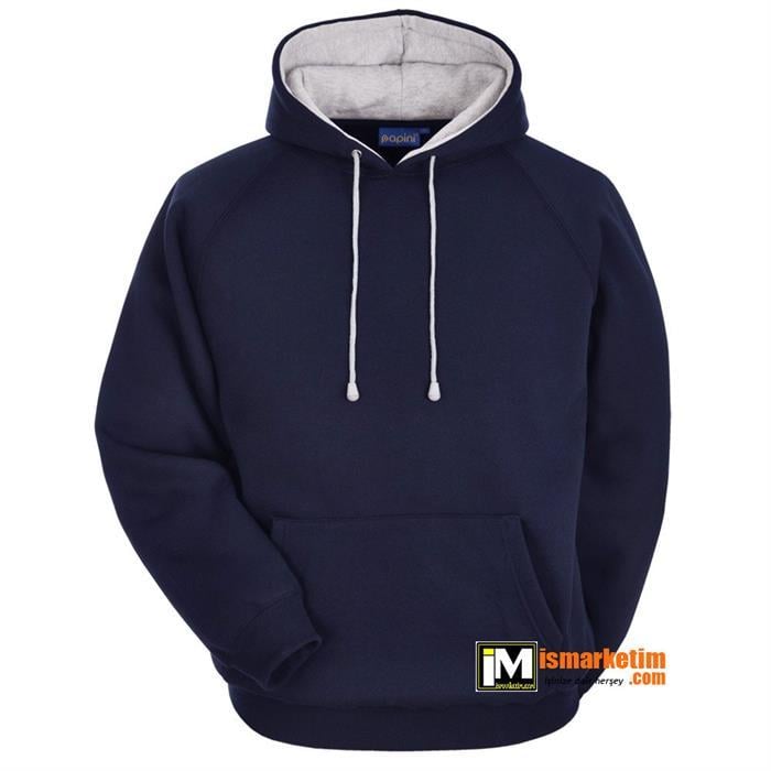 Kapşonlu 3 İplik Kalın Sweatshirt KP02