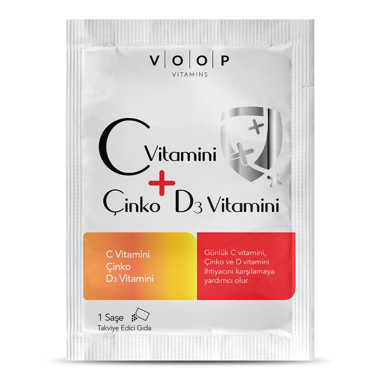 VOOP C Vitamini, D3 Vitamini ve Çinko 1 Saşe