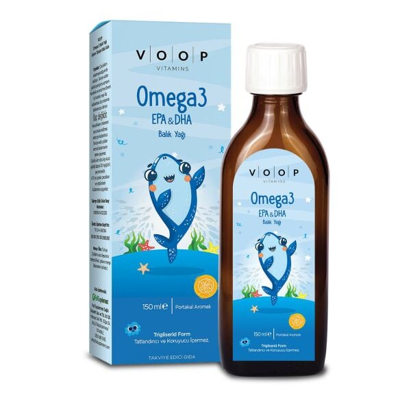 VOOP Omega 3 Balık Yağı Şurup Portakal Aromalı 150 ml