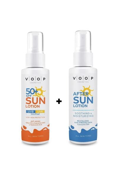 VOOP Güneş Kremi SPF 50+ 150 ml + VOOP Güneş Sonrası Kremi Co Q10 150 ml