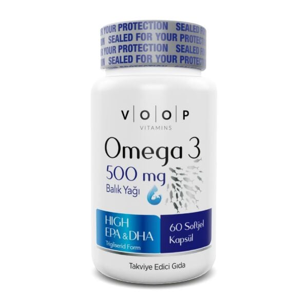 VOOP Omega 3 Balık Yağı 500 mg 60 Kapsül