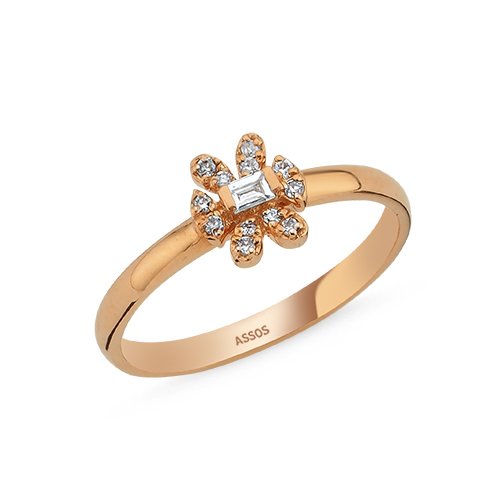 0.10 Karat ASSOS Tek Taş Yüzük