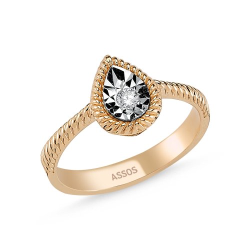 0.07 Karat ASSOS Tek Taş Yüzük