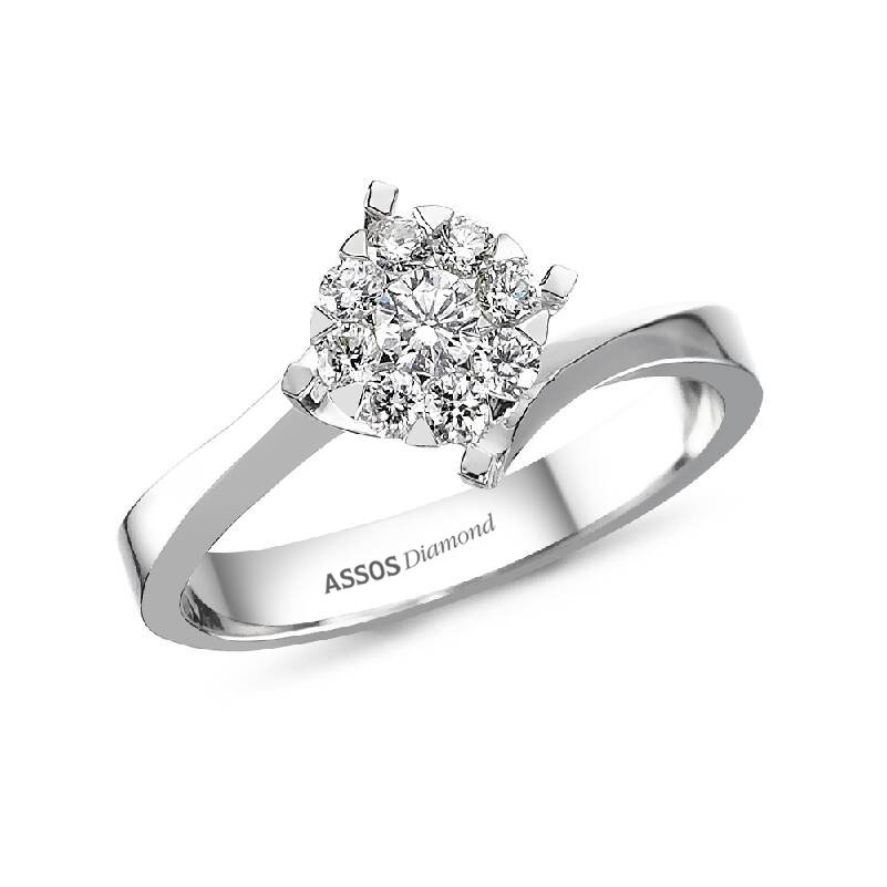 0.12 Karat ASSOS Tek Taş Yüzük
