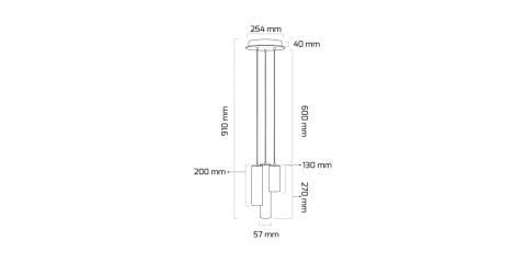 Goya Gy 6053-3 30 Triac Dim Watt Sarkıt Armatür