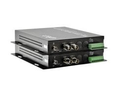 Uptech KX1054 Fiber Media Converter - 2 Video + 1 Data