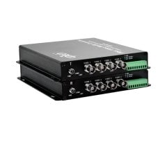 Uptech KX1075 Fiber Media Converter - 4 Video AHD 1080P + 1 Data