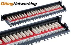 ORing Networking PPC6F24R FTP Cat6 24 Port Patch Panel - Right Angle