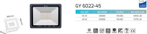 Goya Gy 6022-45 45 Watt Led Projektör