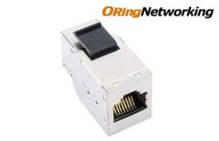 ORing Networking ICC6AF-P CAT6a Shielded InLine Coupler for Patch Panel