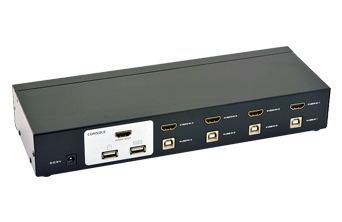 Uptech KX804 4 Port USB+HDMI KVM Switch