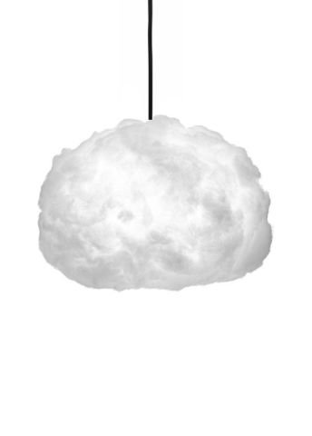 Bouffee Cloud Medium Bulut Sarkıt Aydınlatma Beyaz Işık Siyah Kordonlu