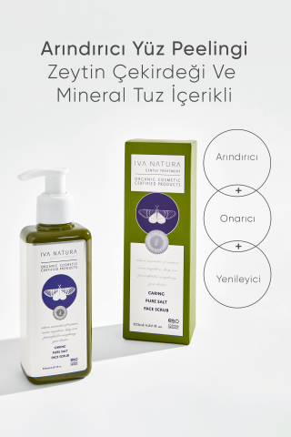 Arındıcı Yüz Peeling Zeytin Çekirdeği ve Mineral Tuz İçerikli