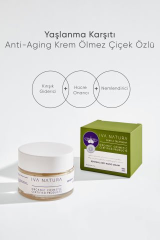 Yaşlanma ve Kırışıklık Karşıtı Anti-Aging Krem Ölmez Çiçek Özlü