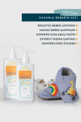 IVA NATURA & Hopfrög Kids Huzurlu Bebeğim Seti - Mavi