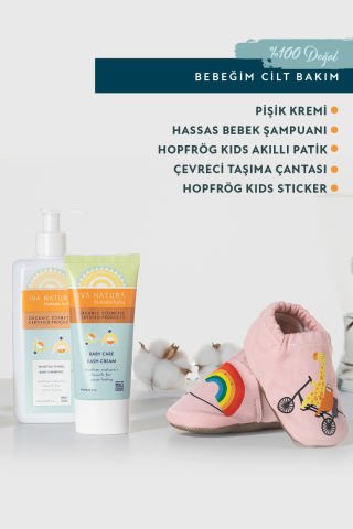 IVA NATURA & Hopfrög Kids Bebeğim Cilt Bakım Seti - Pembe