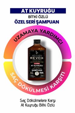 Revox At Kuyruğu Bitki Özlü Saç Bakım Şampuanı / 2 Li Set / 750 ml + 750 ml