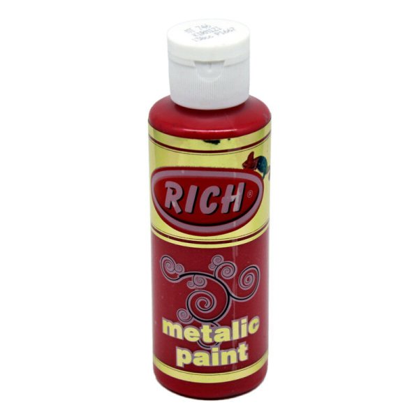 Rich Akrilik Boya Metalik 130 Ml Kırmızı 746