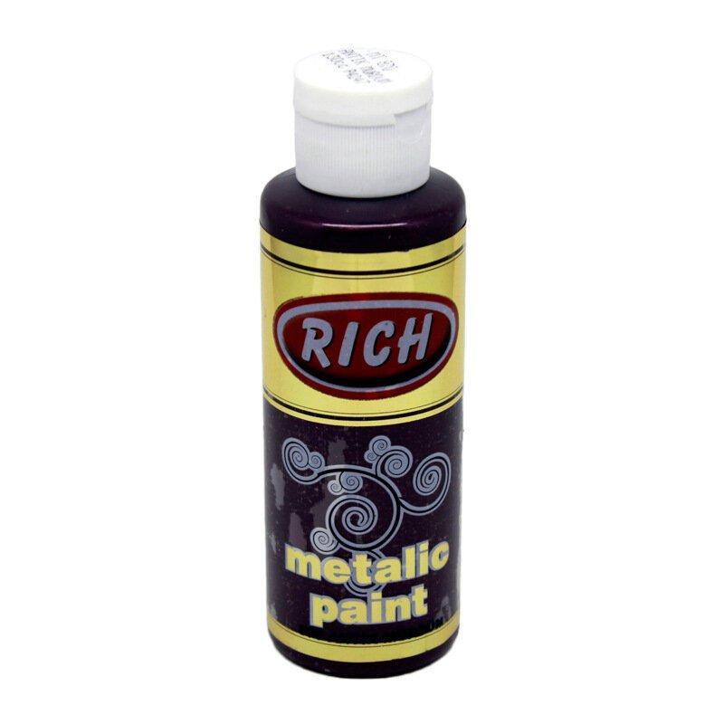 Rich Akrilik Boya Metalik 130 Ml Antik Mürdüm 870