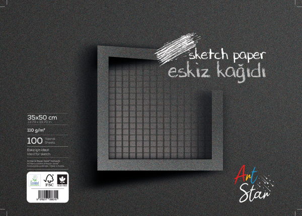 Art Star Eskiz Kağıdı 35x50 Cm 110 Gr 100 Lü Paket