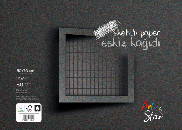 Art Star Eskiz Kağıdı 50x70 Cm 110 Gr 100 Lü Paket