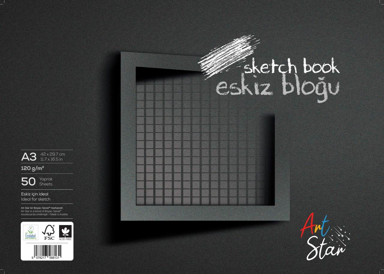 Art Star Eskiz Bloğu A3 120 Gr 50 Yaprak