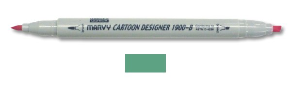 Marvy Uchida Cartoon Designer Marker Laurel Green