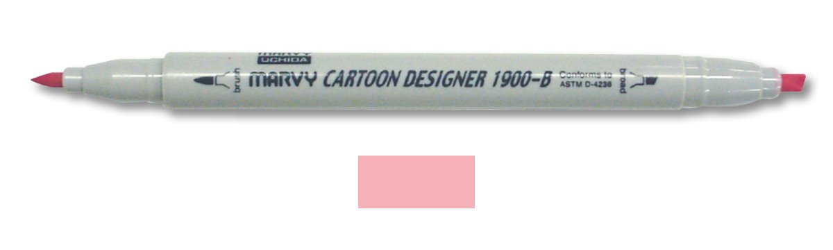 Marvy Uchida Cartoon Designer Marker Coral Pink