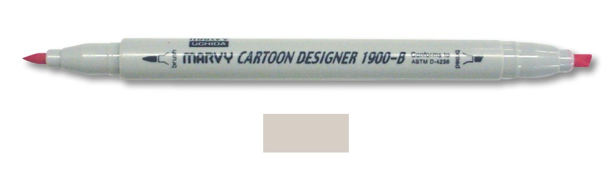 Marvy Uchida Cartoon Designer Marker Otster Grey