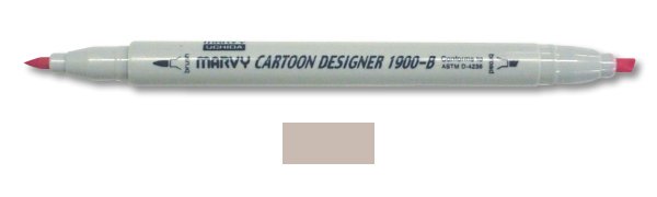 Marvy Uchida Cartoon Designer Marker Brownish Grey