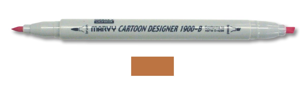 Marvy Uchida Cartoon Designer Marker Light Brown