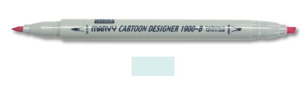 Marvy Uchida Cartoon Designer Marker Aqua Grey