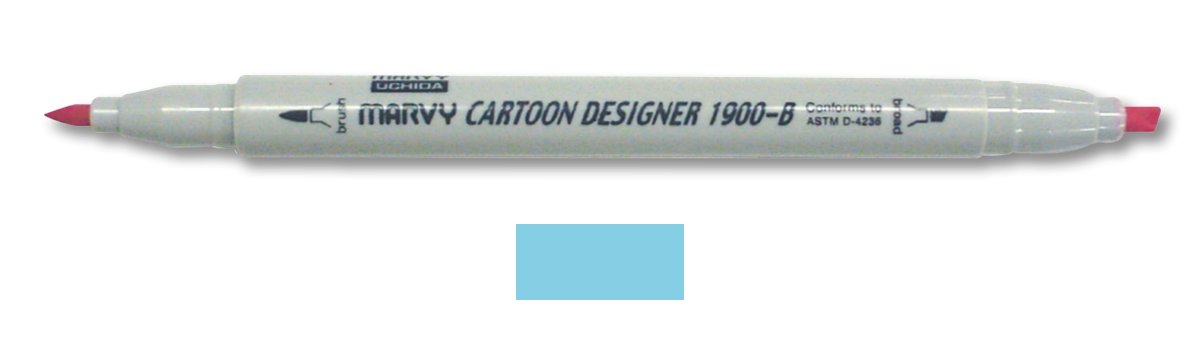Marvy Uchida Cartoon Designer Marker Pale Blue