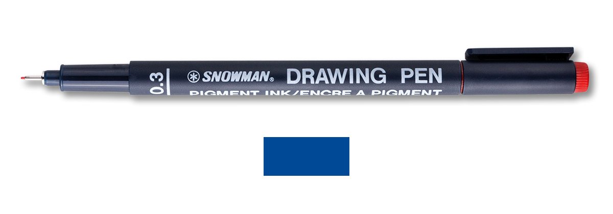 Snowman Teknik Çizim Kalemi 0.3 Mm Mavi
