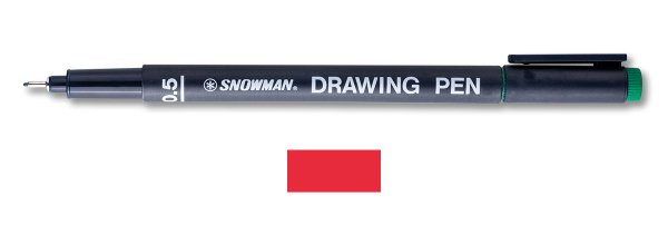 Snowman Teknik Çizim Kalemi 0.5 Mm Kırmızı