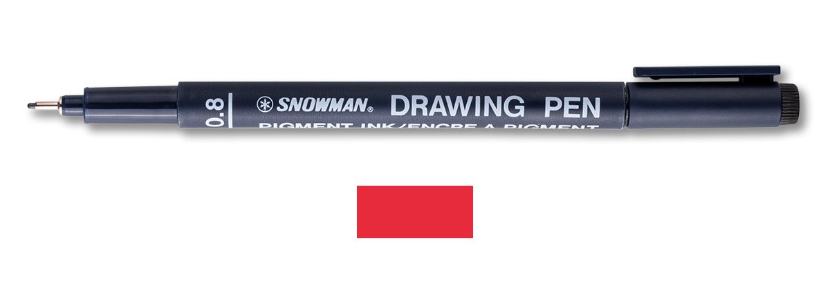 Snowman Teknik Çizim Kalemi 0.8 Mm Kırmızı