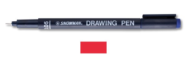 Snowman Teknik Çizim Kalemi 0.05 Mm Kırmızı