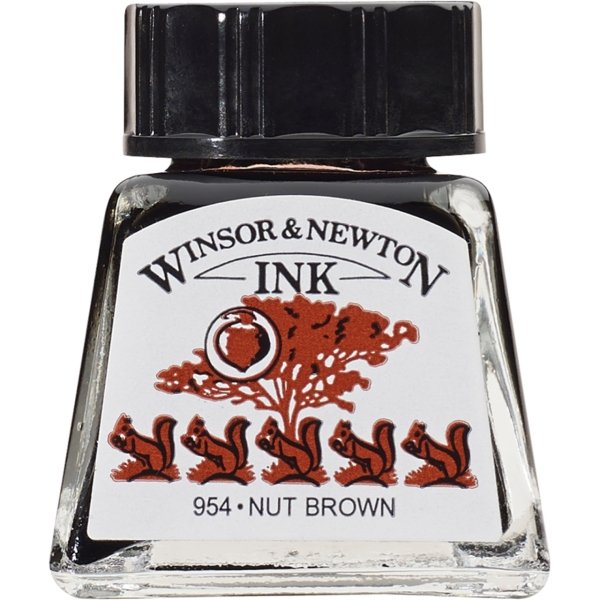 Winsor & Newton Çizim Mürekkebi 14 Ml Nut Brown 441