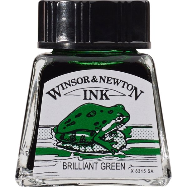 Winsor & Newton Çizim Mürekkebi 14 Ml Brilliant Green 046