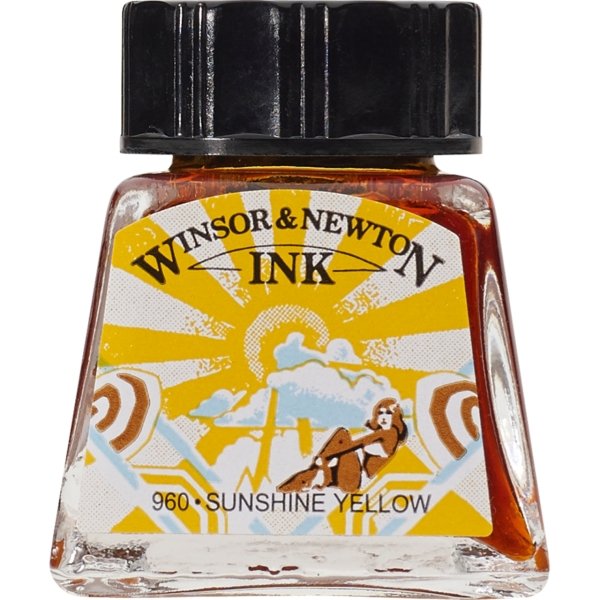 Winsor & Newton Çizim Mürekkebi 14 Ml Sunshine Yellow 633