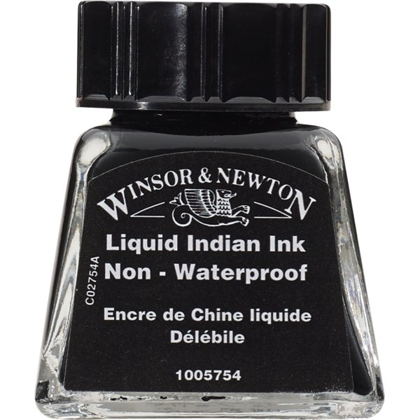 Winsor & Newton Çizim Mürekkebi 14 Ml Liquid Indian 754